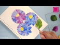 One Stroke Painting with round brush |  Petrykivka Decorative Painting
