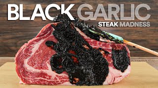 I dryaged steaks in BLACK GARLIC ate it and this happened!