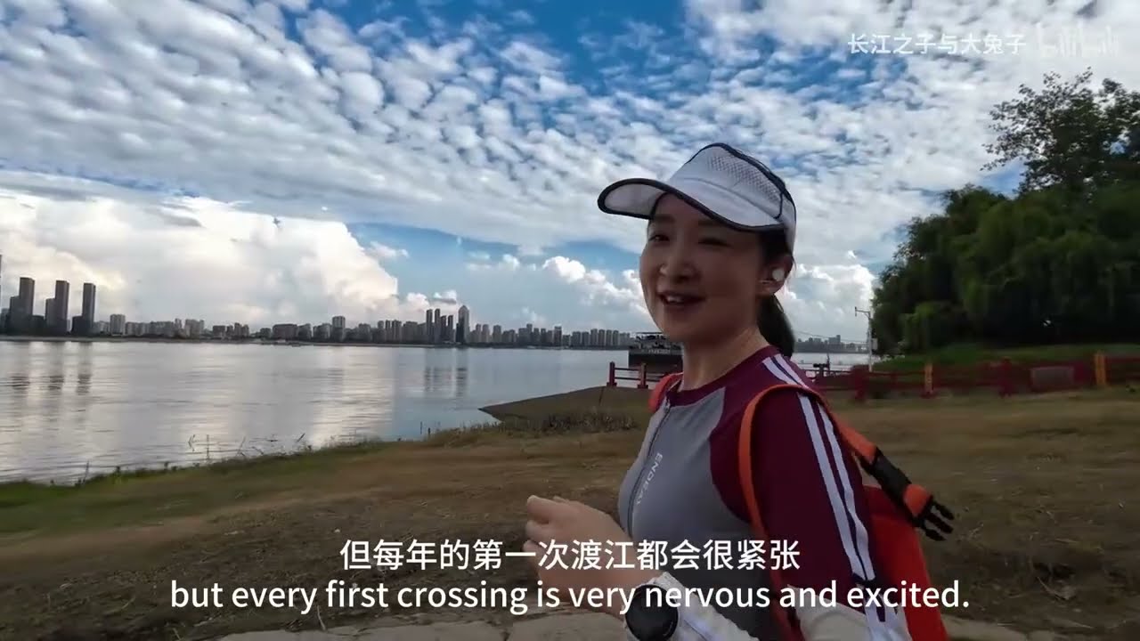 Crossing China's Mother River - the Yangtze River - open water swimming and paddle board in Wuhan