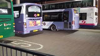 First Midland Red Optare Solo 53207 Startups at Worcester Crowngate Bus station