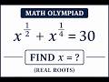 Find X If You’re Smart Enough | Only Geniuses Can Solve This Nice Exponential Equation|