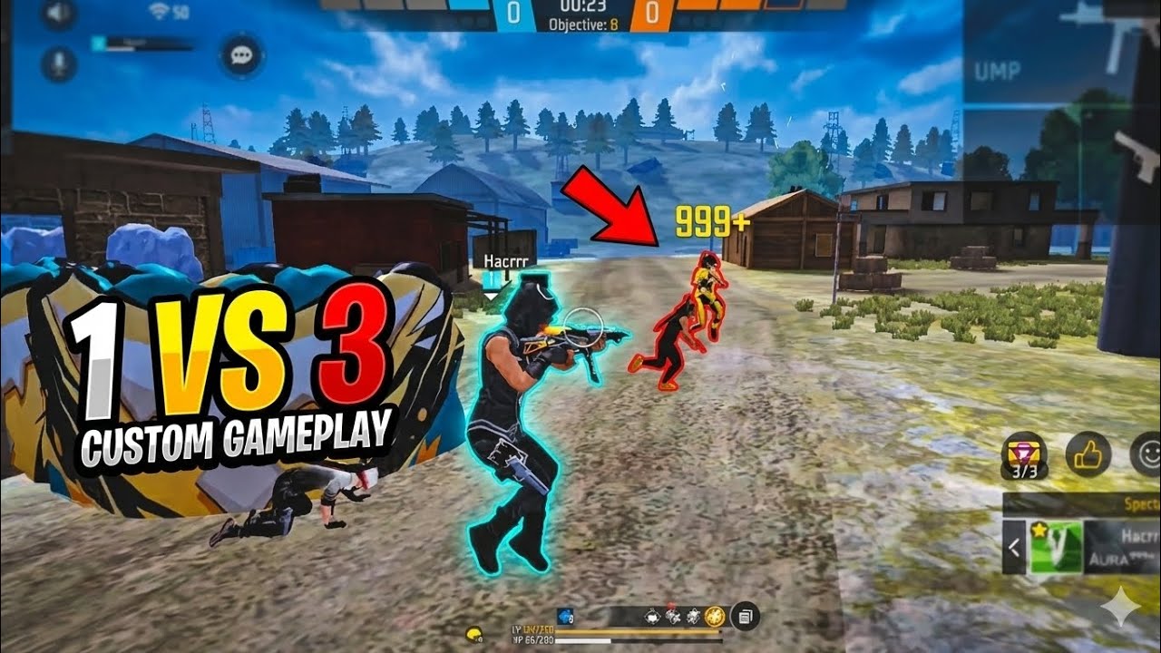 IMPOSSIBLE 1 VS 3 CLUTCH! 😱ONLY RED NUMBERS 1V3 SITUATION 🔥 GAMEPLAY 
