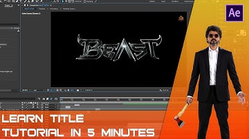 Beast Title Intro Animation | Beast title card making | Thalapathy 65 typography