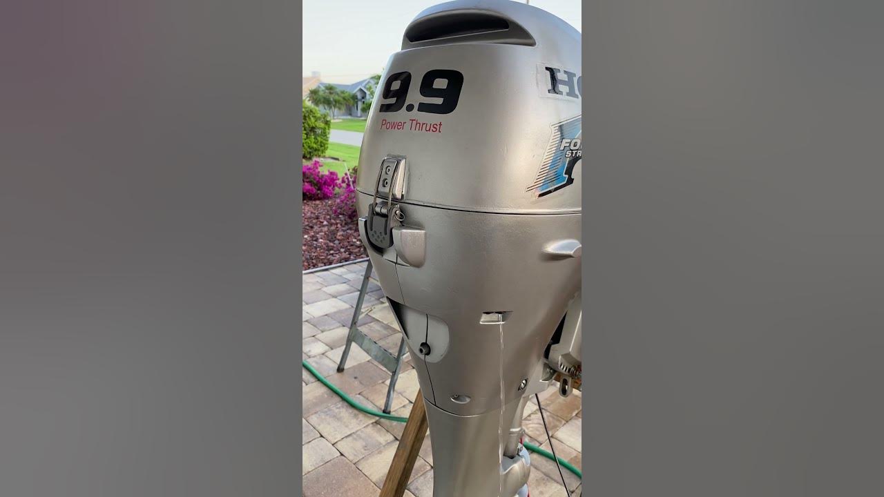 Honda 9.9 HP OutboardIMG 1816 - YouTube