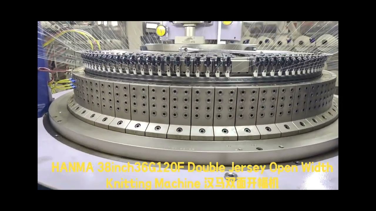 Hanma brand double jersey openwidth circular knitting machine ...