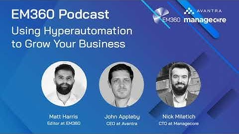 Using hyperautomation to help SAP customers grow their business - Avantra and Managecore