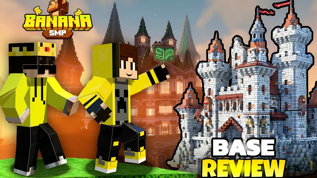 Base RATING in Banana Smp 🤩 || New Minecraft Public Server || - YouTube