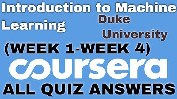 Introduction to Machine Learning coursera quiz answers | Duke University | Intro to Machine Learning