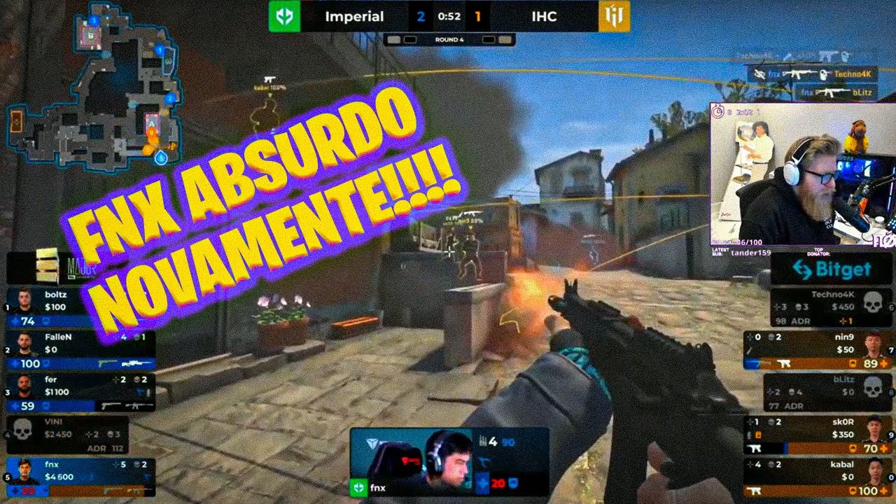 PROPLAYER GRINGO REAGE A JOGADA ABSURDA DO FNX!! IMPERIAL X IHC PGL MAJOR ANTWERP 2022