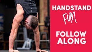 HANDSTAND VARIABILITY FUN [FOLLOW ALONG] // School of Calisthenics