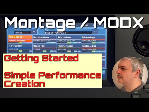 Yamaha Montage / MODX - Tutorial 1: Getting Started (For beginners)and Intro to create a Performance