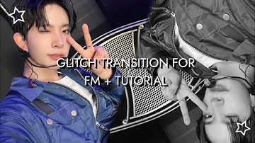 glitch style transition for funimate