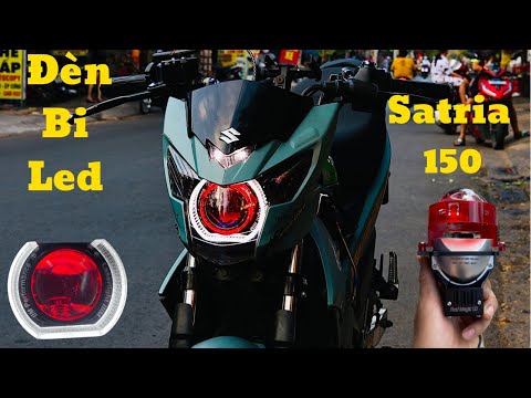 Video Satria Gắn Đèn Bi Cầu Led Red Magic 1.0 - youtube