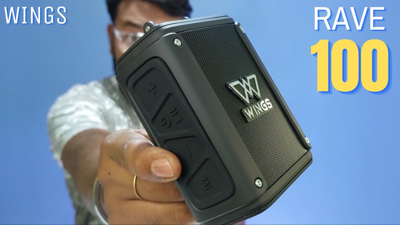 Wings Rave 100 | Portable Bluetooth Speaker Unboxing & Review | Best Bluetooth Speaker Under 1000 |