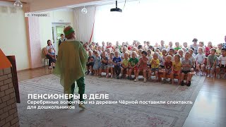 Серебряные волонтёры из деревни Чёрной показали спектакль дошкольникам