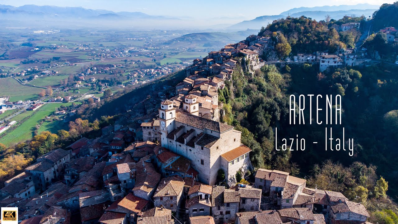 🇮🇹 4K drone video of Artena, Lazio, Italy.