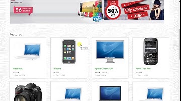Electronic appliances store template