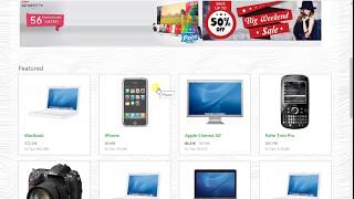 Electronic appliances store template