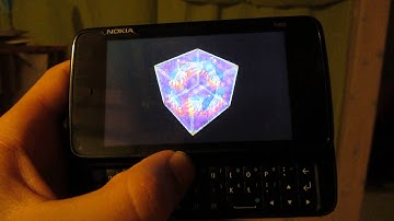 nehe lesson08 on N900 (openGL with glshim)