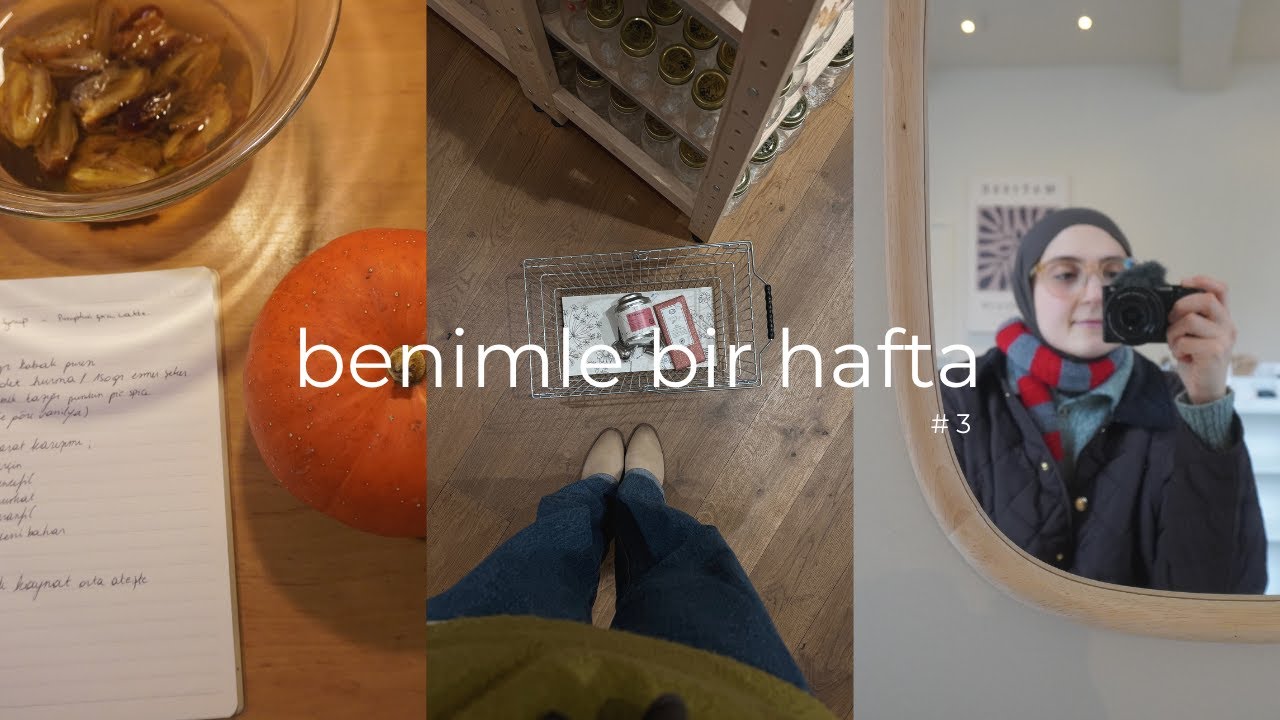 Benimle bir hafta | ep 3 | pumpkin spice latte, pazar yürüyüşü ve huzurlu sonbahar günleri