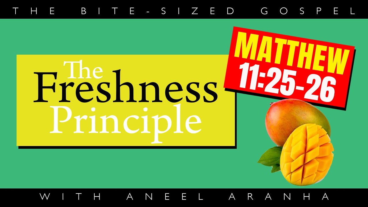 The Bite-Sized Gospel with Aneel Aranha — Matthew 11:25-26 - YouTube