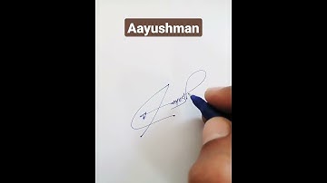 Aayushman Name Signature Request done