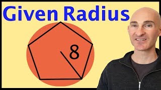 Find the Area of Regular Polygon Given Radius