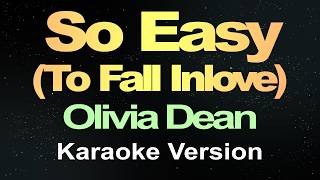 So Easy (To Fall In Love) - Olivia Dean (Karaoke Version)