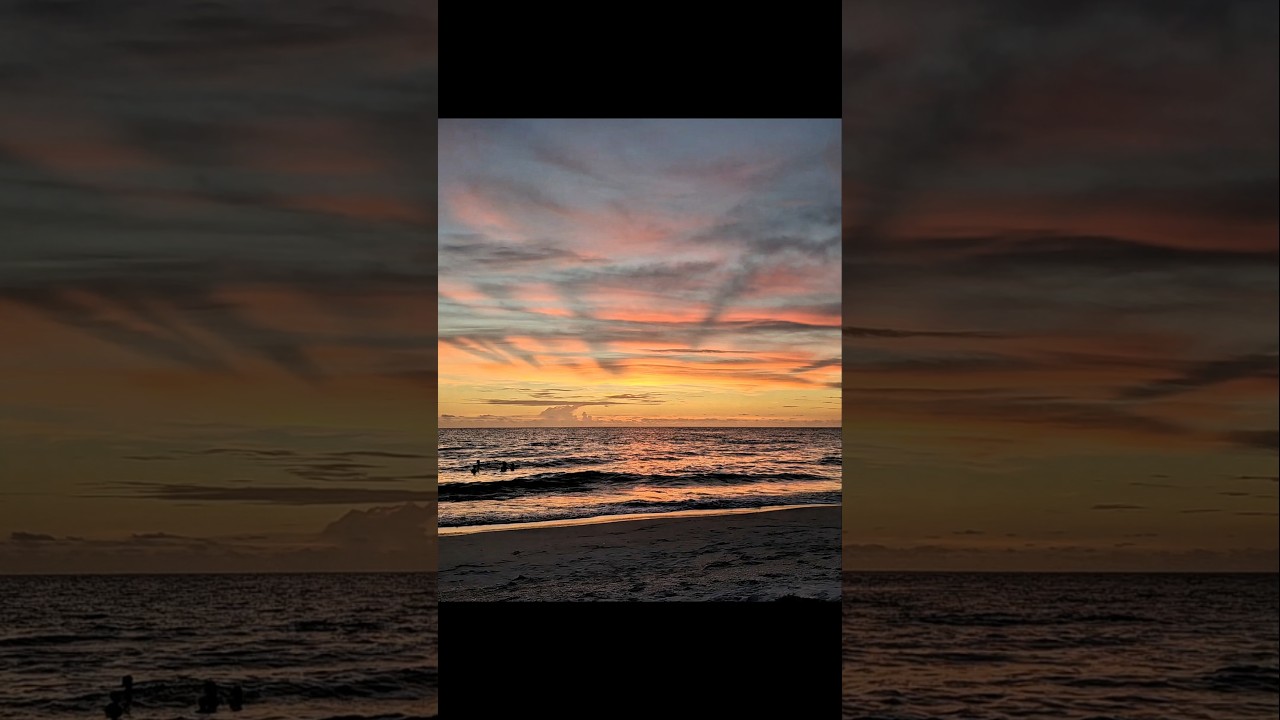 Sunset. Naples Beach,  Florida 