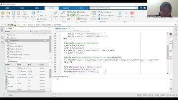 Regresi Linier Data Geofisika di MATLAB