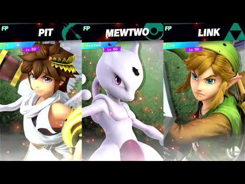 Super Smash Bros Ultimate Amiibo Fights 11pm Finals Pit vs Mewtwo vs Link