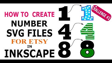 How to Create Number SVG files for your Etsy Shop in Inkscape