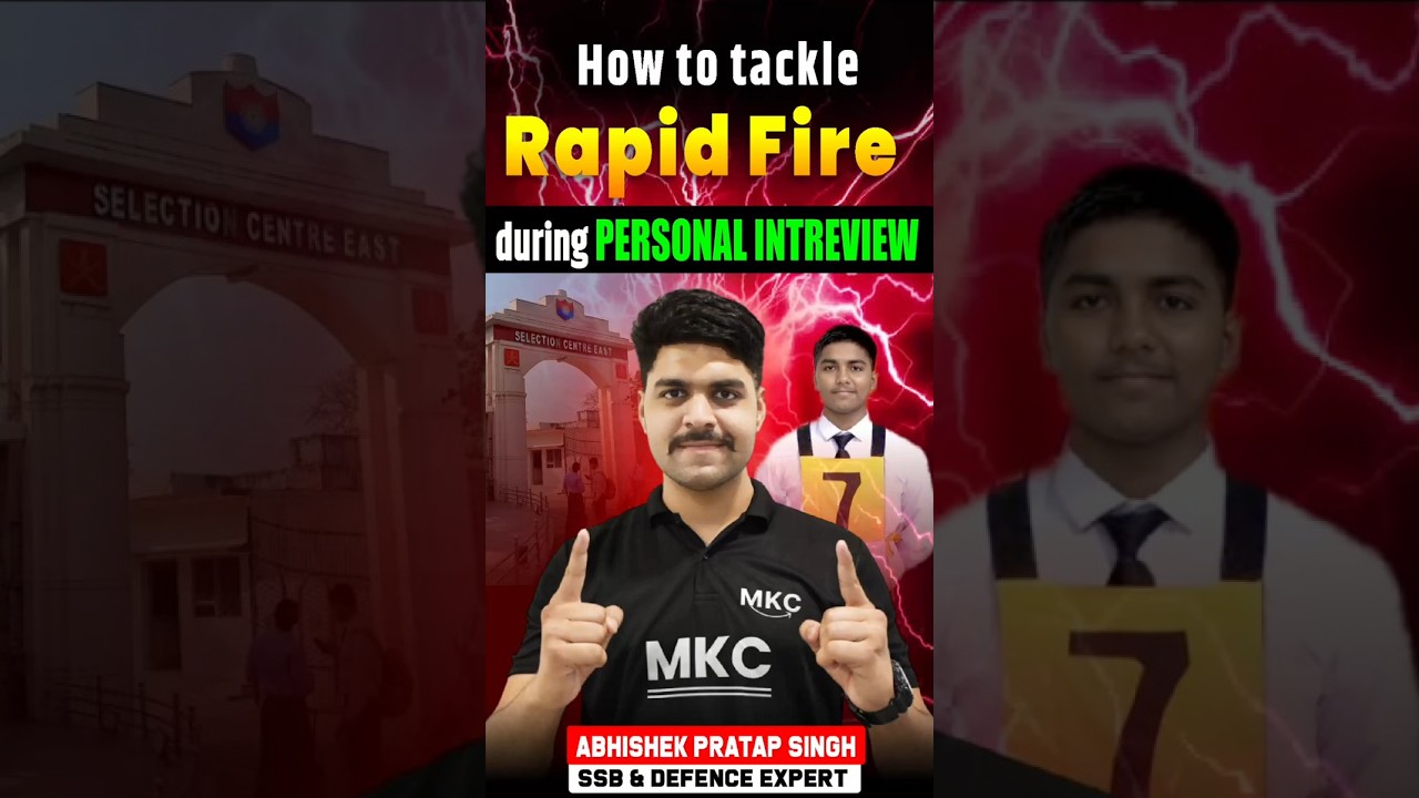 How to tackle Rapid Fire Questions in SSB Interview | SSB Interview Preparation 
