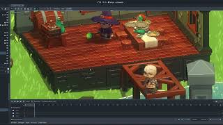 3D Pixel Art Showcase. Screen Space Reflections. In Editor.