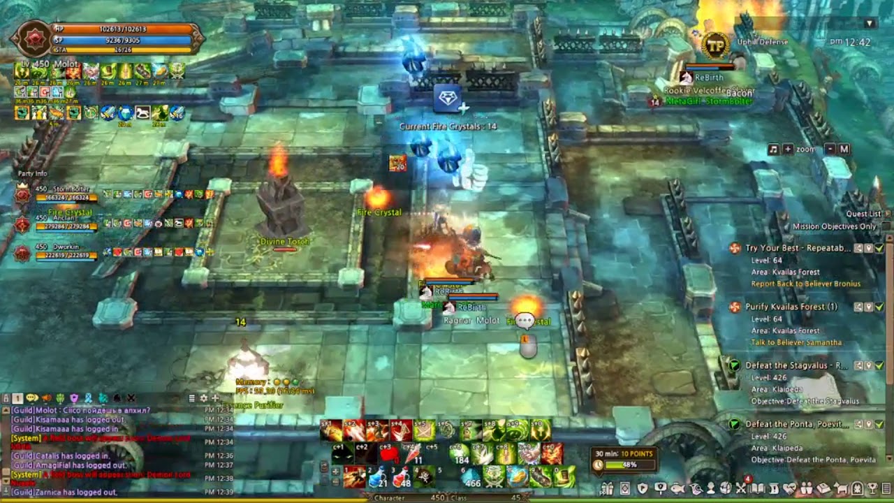 Tree Of Savior ТоS_Noobs ТОS Апхил (Uphill Defense Mission)