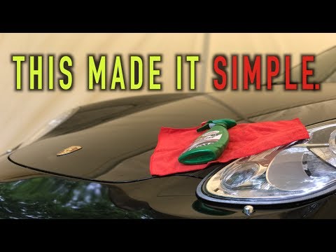 HOW TO REMOVE TREE SAP OFF OF A PORSCHE WITH TURTLE WAX BUG & TAR REMOVER