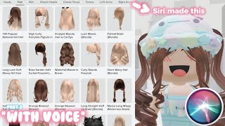 Siri Makes My Roblox Avatar- With Voice Part 2