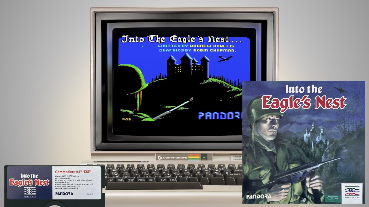 Into the Eagle's Nest - Mindscape, 1987 - Commodore 64 (4K)