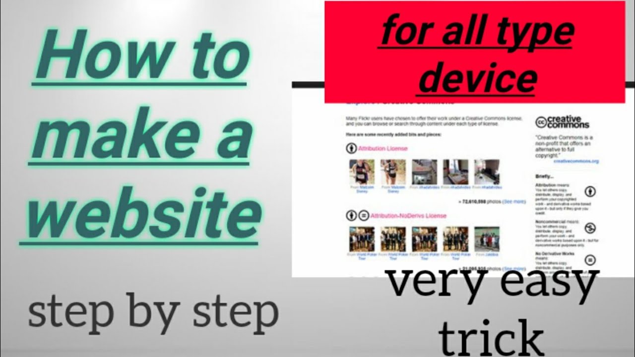 How to make a website for all type of device step by step very easy