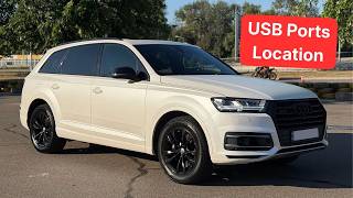 2016-2020 Audi Q7 USB ports location