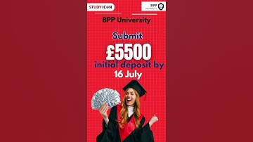 Study in UK | BPP University September 2025 Intake | CAS Deadline 14 July | Apply Now via Study Icon