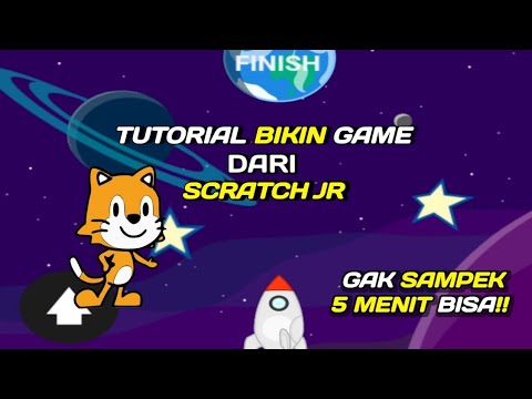 TUTORIAL CARA MEMBUAT GAME ROKET DI SCRATCH JR - YouTube