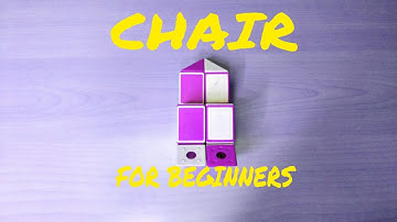 how to make a chair with snake cube for beginners 😎😎👍