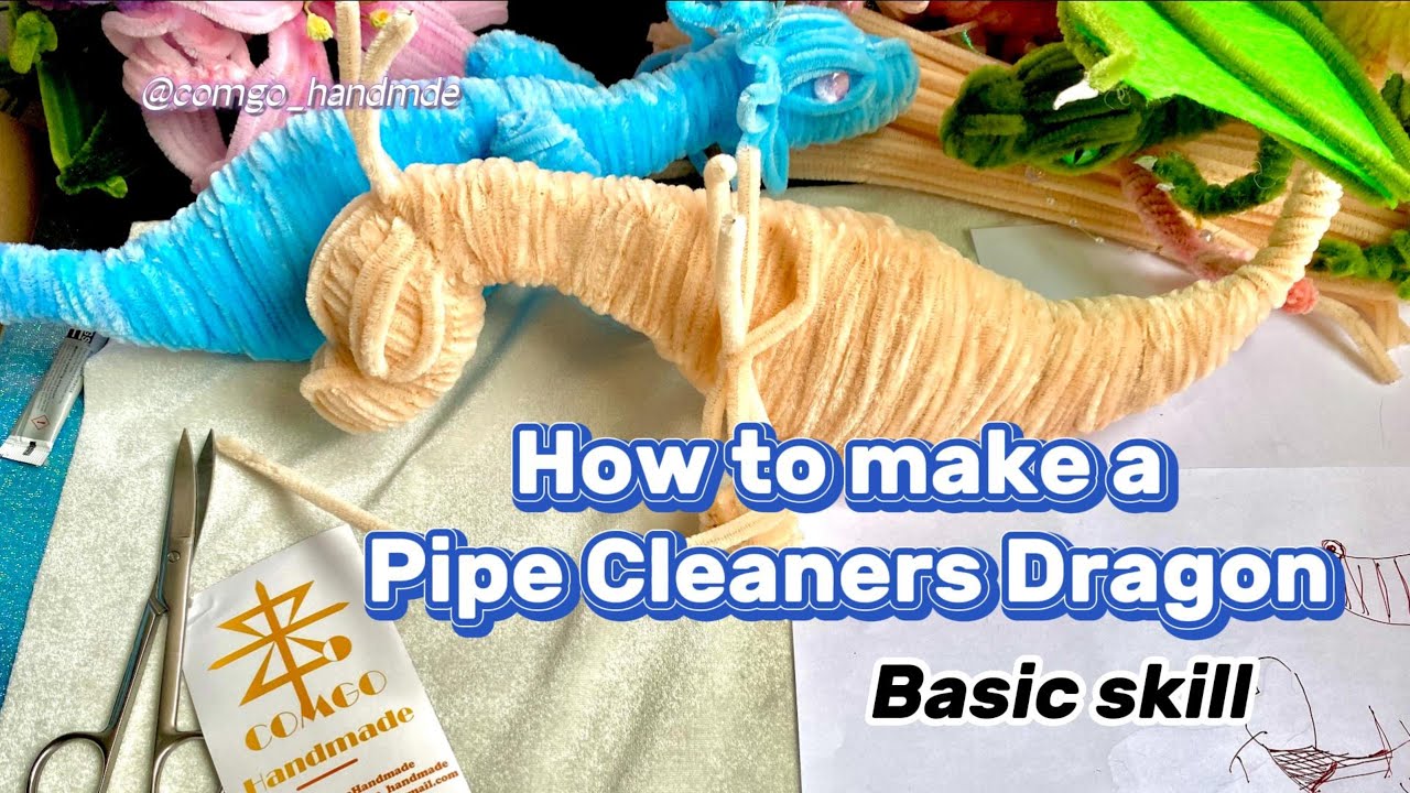 Pipe Cleaners Craft Supplies, Pipe Cleaners Kit for Beginners, Chenille  Stems Animal Kit with Thick Pipe Cleaner, Step-by-Step Tutorials Video,  Pipe