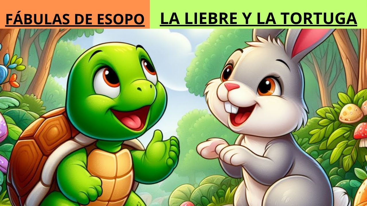 La liebre y la tortuga: cuentos para niños | Fábulas de Esopo - YouTube