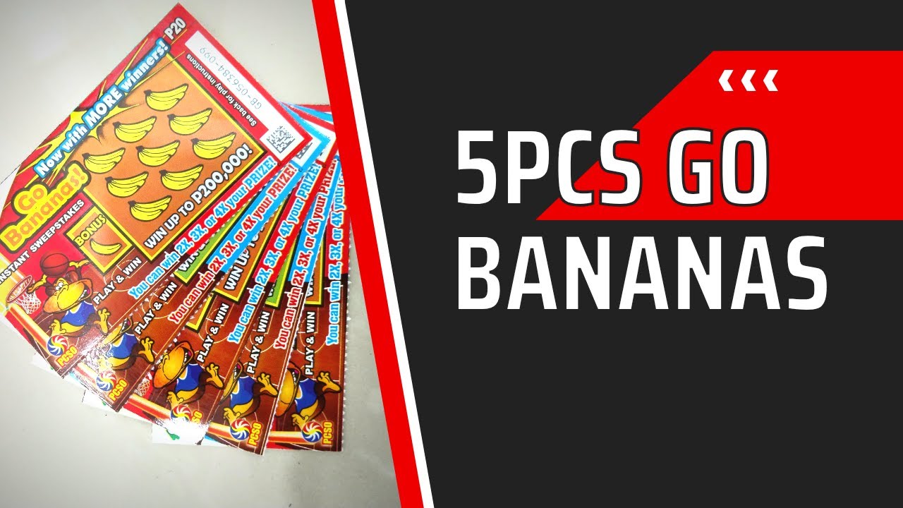 5 pcs Go Bananas lotto tickets | jdiary 