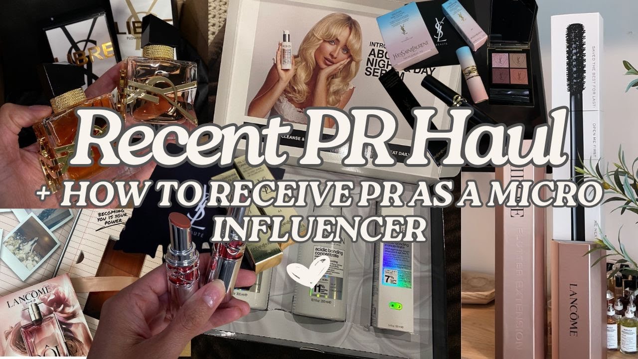 How to Get on the PR List for Brands + Huge PR Unboxing Haul | Tips for Micro Influencers