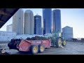 A winters day work on a beef cattle farm