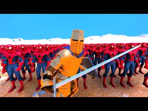 ÖRÜMCEK ADAM VS ALTIN ŞÖVALYE 😱 - Ultimate Epic Battle Simulator