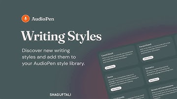 Discover the Future with Audiopen AI